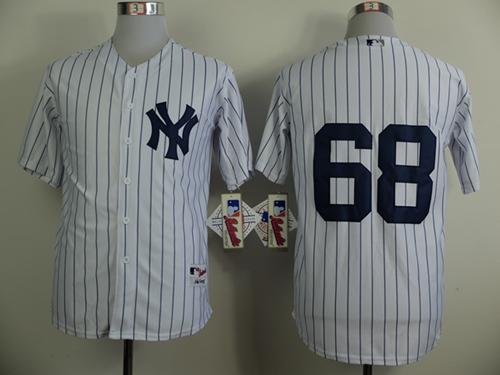Yankees #68 Dellin Betances White Stitched MLB Jersey - Click Image to Close